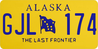 AK license plate GJL174