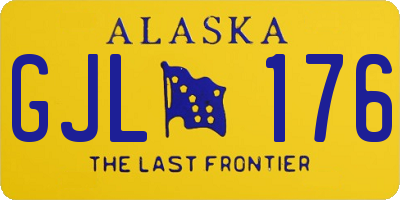 AK license plate GJL176
