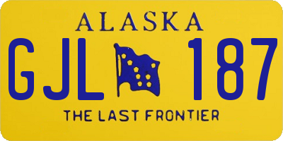 AK license plate GJL187