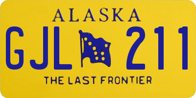 AK license plate GJL211