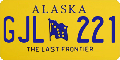 AK license plate GJL221