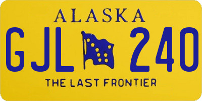 AK license plate GJL240