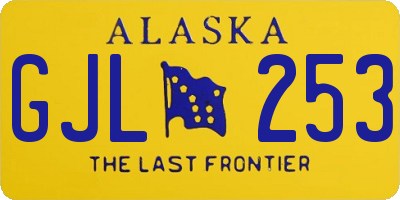 AK license plate GJL253