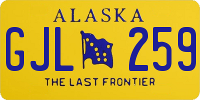 AK license plate GJL259