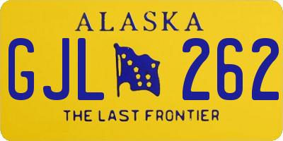 AK license plate GJL262