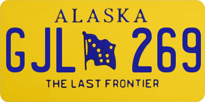 AK license plate GJL269