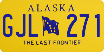 AK license plate GJL271