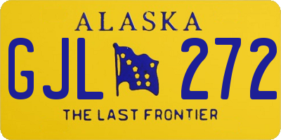 AK license plate GJL272