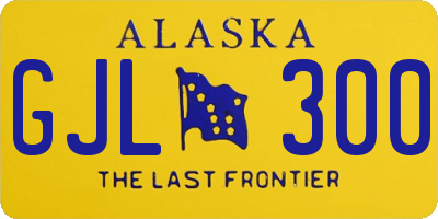 AK license plate GJL300