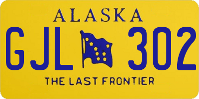 AK license plate GJL302