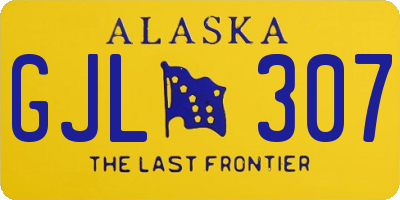 AK license plate GJL307