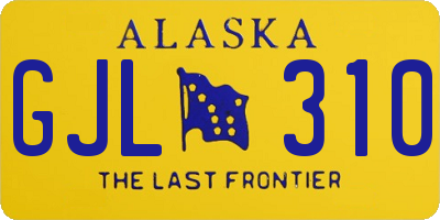 AK license plate GJL310