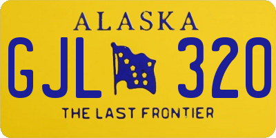 AK license plate GJL320