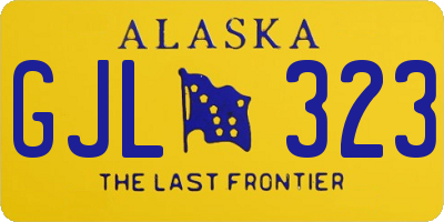 AK license plate GJL323