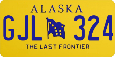 AK license plate GJL324