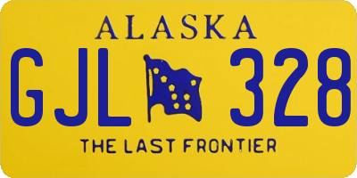 AK license plate GJL328