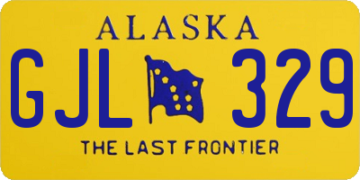 AK license plate GJL329