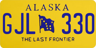 AK license plate GJL330
