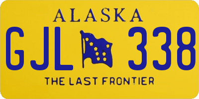 AK license plate GJL338