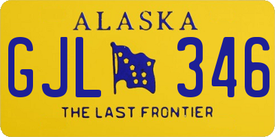AK license plate GJL346