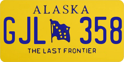 AK license plate GJL358