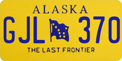 AK license plate GJL370