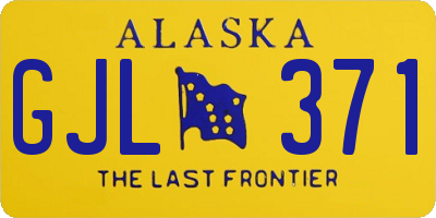 AK license plate GJL371