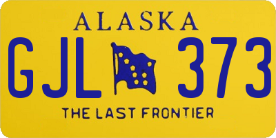 AK license plate GJL373