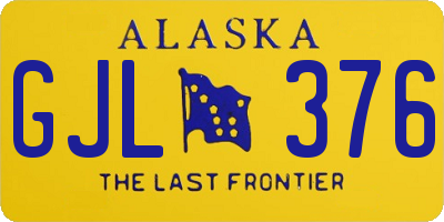 AK license plate GJL376