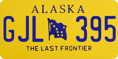 AK license plate GJL395