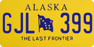 AK license plate GJL399