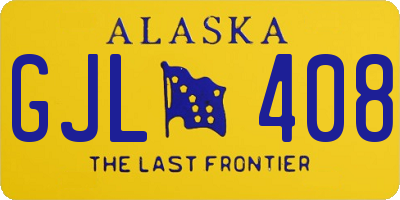 AK license plate GJL408