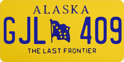 AK license plate GJL409