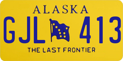 AK license plate GJL413