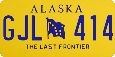 AK license plate GJL414