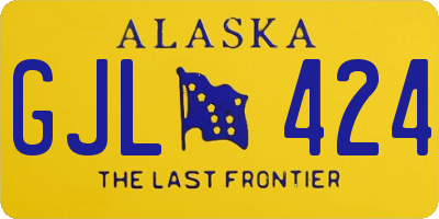 AK license plate GJL424