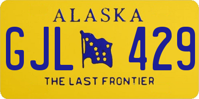 AK license plate GJL429