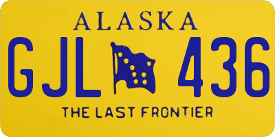 AK license plate GJL436