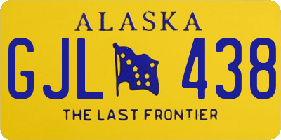 AK license plate GJL438