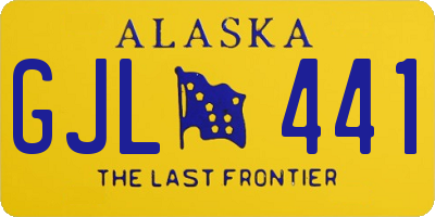 AK license plate GJL441