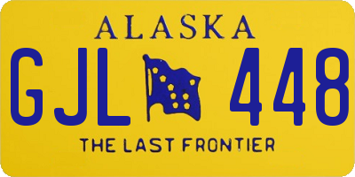 AK license plate GJL448