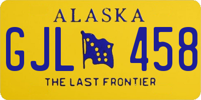 AK license plate GJL458