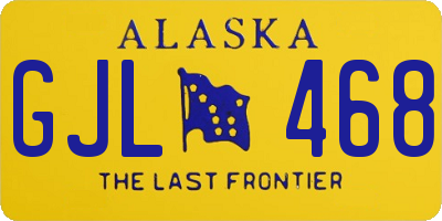 AK license plate GJL468