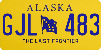 AK license plate GJL483