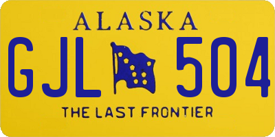 AK license plate GJL504