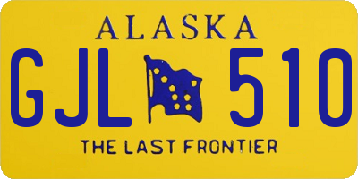 AK license plate GJL510