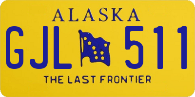 AK license plate GJL511