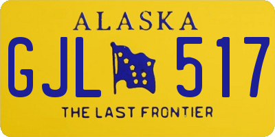 AK license plate GJL517