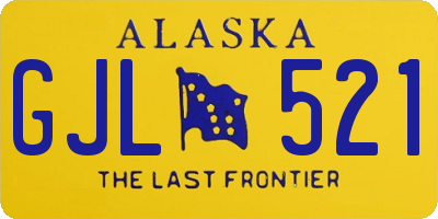 AK license plate GJL521