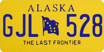 AK license plate GJL528